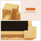 Quictent 35’’x24’’x35’’ 8 Grids Raised Wooden Garden Bed with Legs