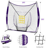 quick setup, sturdy seams, knotless net