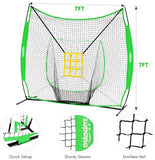 quick setup, sturdy seams, knotless net