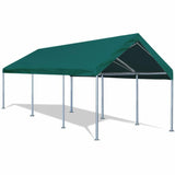 Quictent 10¡¯x20¡¯ Carport Heavy Duty Car Canopy Galvanized Car Boat Shelter with 4 Reinforced Steel Cables Green

